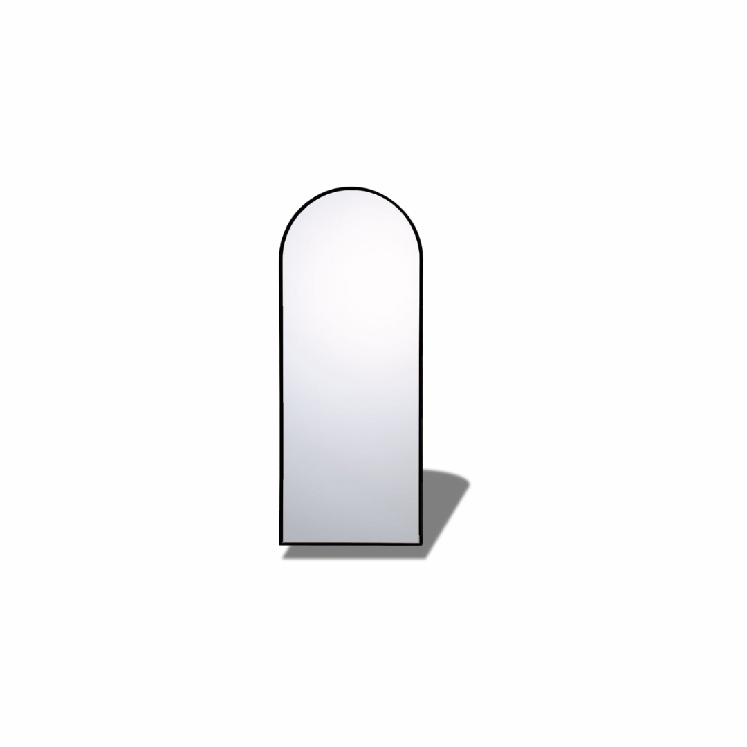 Tall Arch Floor Mirror