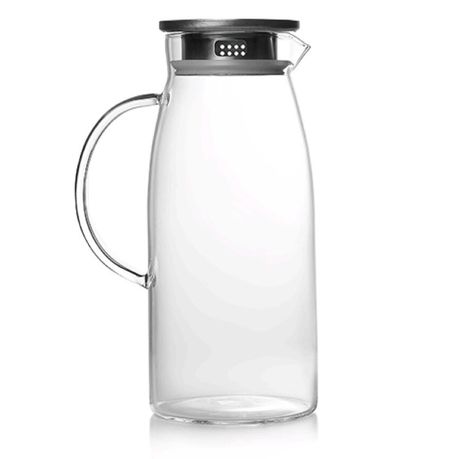 Glass Pitcher with Lid