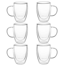 Glass Coffee Mug Set