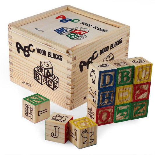 Educational Wooden Blocks with Storage